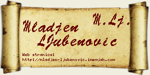Mlađen LJubenović vizit kartica